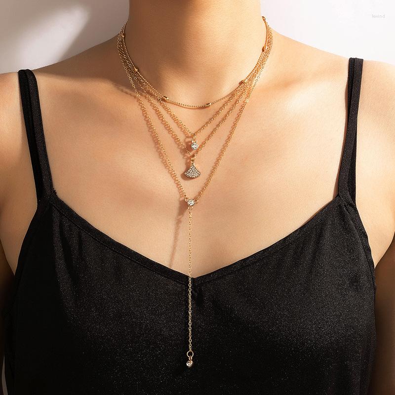 

Pendant Necklaces Fashion Simple Matching Bead Chain Niche Design Sense Of Personality Geometric Street Shoot Lady Quality Necklace