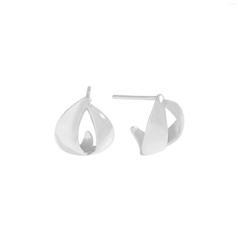 

Hoop Earrings Small And Luxurious Design Versatile Personality Irregular Cross 925 Sterling Silver Female Texture