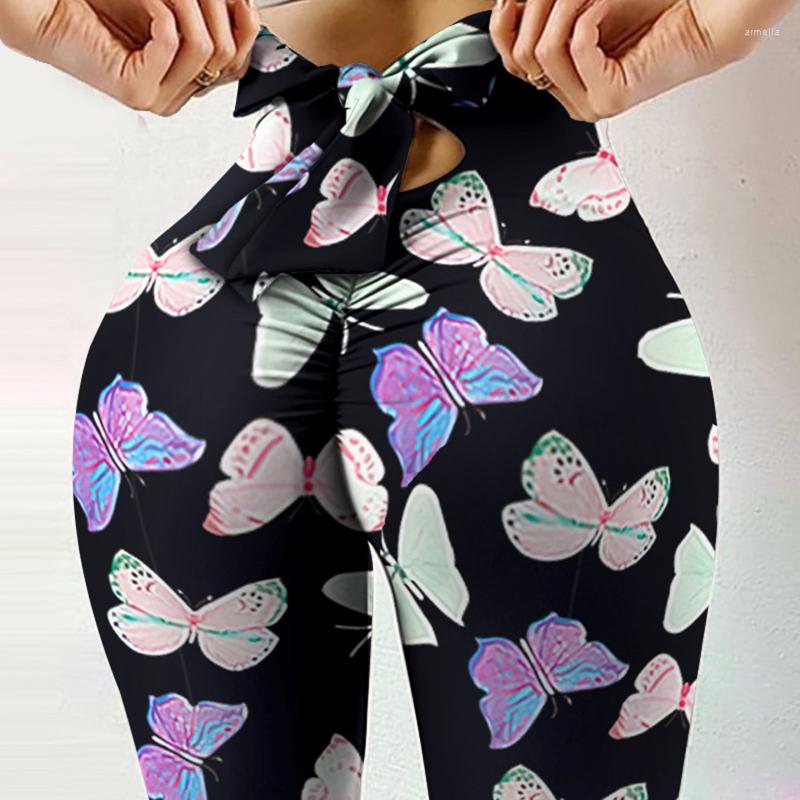 

Active Pants Gym Print Floral Yoga Sports Wear For Women Professional Running Fitness Sport Leggings Workout High Waist Seamless Pant, Rose red