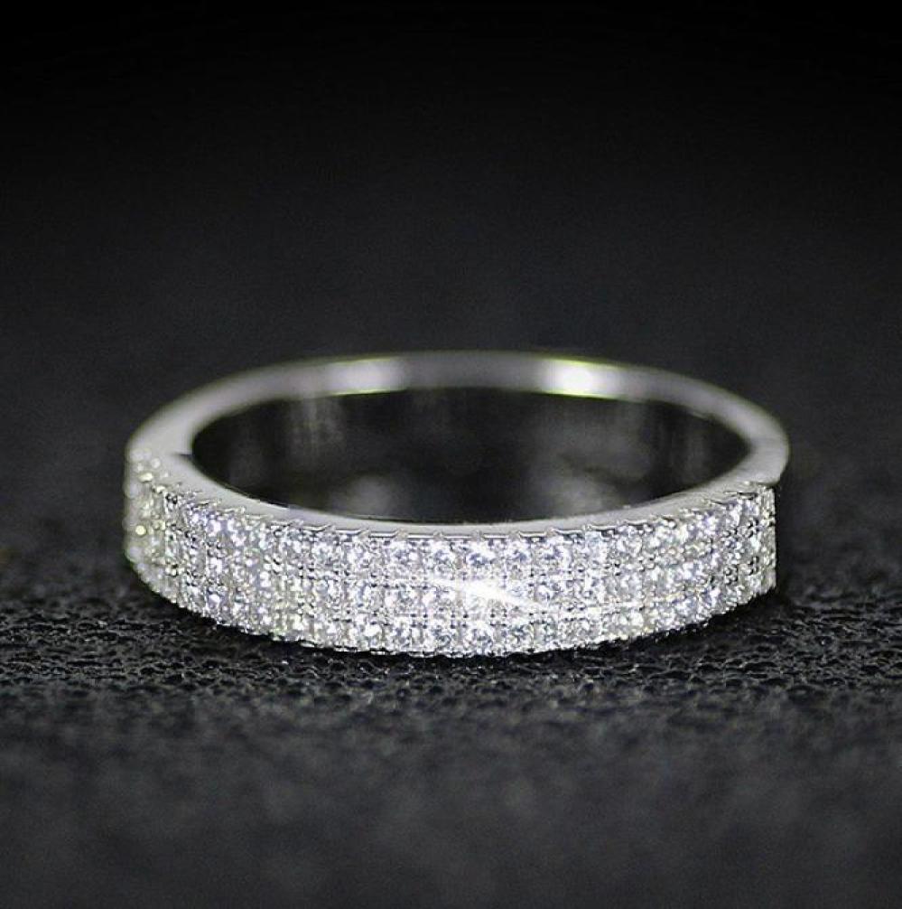 

Fashion women039s inlaid zircon ring daily versatile ring accessories 20225174215