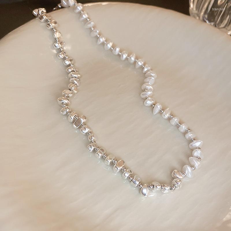 

Choker Irregular Pearl Patchwork Necklace For Women Fashion Elegant Collarbone Chokers Neckchain Luxury Designer Jewelry 2023 In