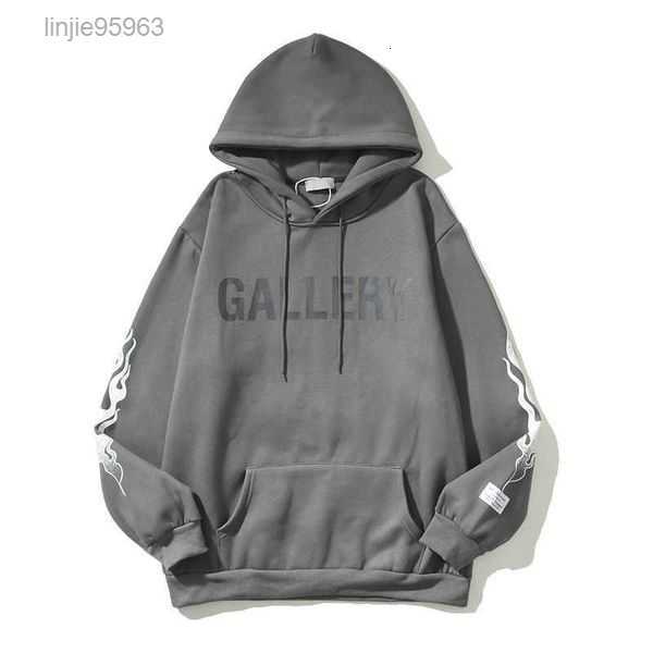 

Men Hoodie Designer Gall Dep Cotton Hoodiy Unisex Oversize Casual Leisure Autumn Winter High Street Flame Unicorn Arm Letter Printed Fl Ruouz4z2 1TNVU, Gray