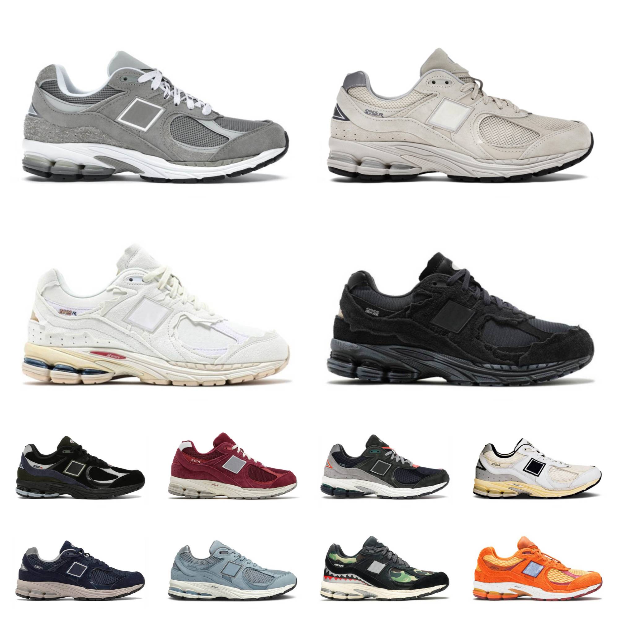 

Designer 2002R Casual Shoes Protection Pack Rain On Cloud Phantom Athletic Sneakers Pink Purple Grey Navy Sea Salt Luxury OG B2002R Salehe Bembury Trainers Runners, Shoes lace