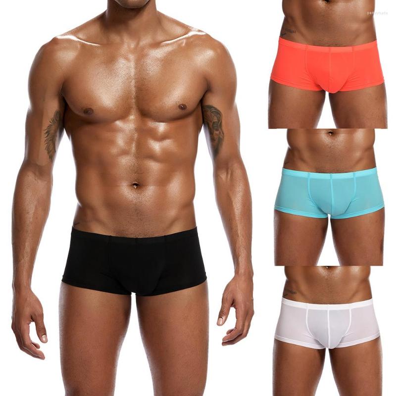 

Underpants Men Underwear Shorts Ultra Thin Pouch Solid Color Men's Ever Light Mens Briefs Cotton, Black