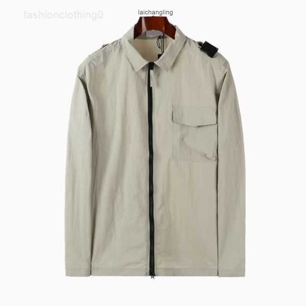 

Men's Jackets Spring New Style Stone Thin and Light Mens Leisure Jacket Sports Outerwear Clothing Casual Zipper Coats Is Land Man Long Sleeve A8dx