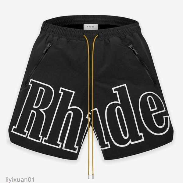 

Rh Designer Limited Rhude Shorts Summer Swim Short Knee Length Hip Hop High Street Sports Training Beach Pants Mens Elastic Waist Mesh Rkzj 5 BZJ3