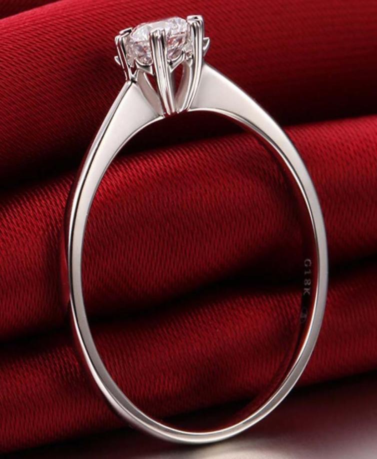 

925 Sterling Silver Rings for Women 125 Ct CZ Diamond Engagement Wedding Big Promotion Fine Jewelry Genuine5001645