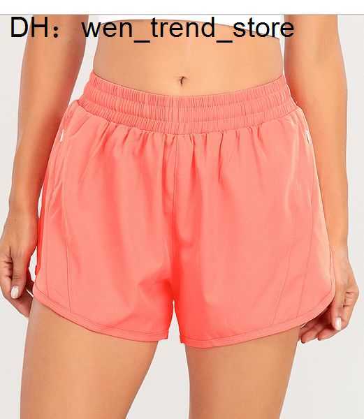

Designers Lululemens Womens Yoga Shorts Fit Zipper Pocket High Rise Quick Dry Lulus Lemon Train Short Loose Style Breathable Gym Quality 5 3KSG, Have logo