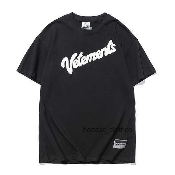 

Streetwear Hip Hop Oversize Short Sleeve Tee Big Tag Patch Vtm Tshirts Embroidery Black White Red Vetements t Shirt 220702 1 CNI6
