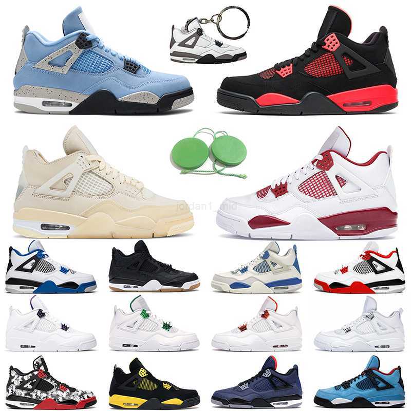 

Mens basketball shoes 4s 4 Neon fire red black cat white cement Desert Moss cool grey women men trainer sports sneakers, 40-47 taupe haze