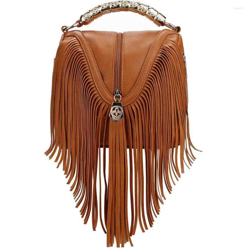 

Evening Bags Women's Crossbody Bag Shoulder With Tassel, Coffee
