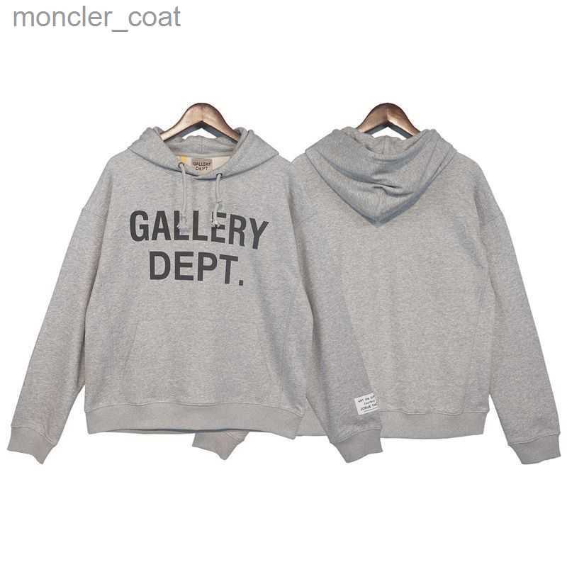 

Men' Hoodies Sweatshirts Gall Fashion Sweater and Women' Drawcord Hooded High Street Minority Print Loose, Grey 5909