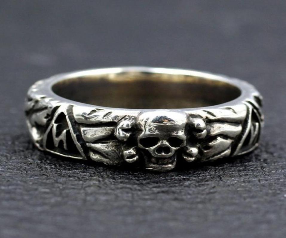 

Solitaire Ring S925 Sterling Silver Punk Rings Hand Make Fashion Domineering Ornaments Pure Argentum Jewelry for Men and Women 2218019444