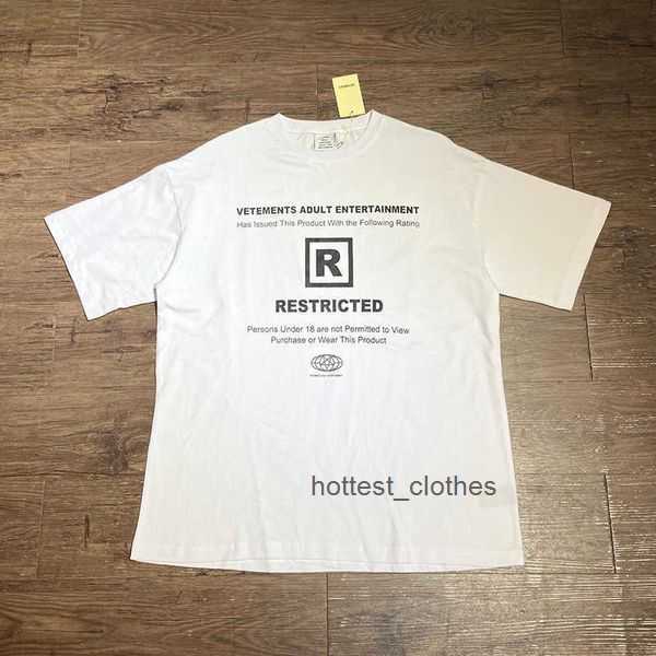 

2022ss Summer Vetements Restricted T-shirts Men Women High Quality Vtm Short Sleeve Oversize O-neck Loose Streetwear Top Tee 1 8BZ9