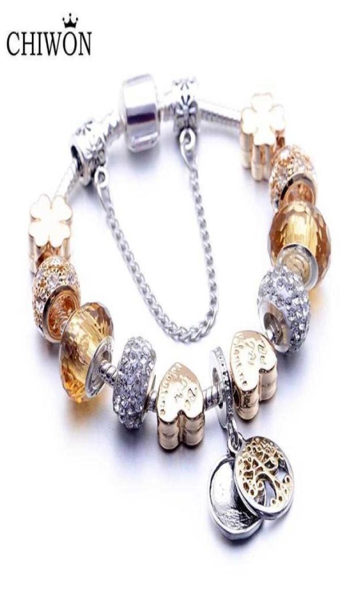 

ding Jewelry Bangle Xiaopan Bracelet Female Classic Golden Family Tree Diy Love Beaded Jewelry Live Broadcast Boutique Valentine3386868