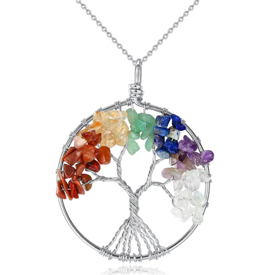 

Gorgeous Round Zircon Tree of Life Pendant Necklace: A Perfect Birthday Gift for the Special Woman in Your Life!