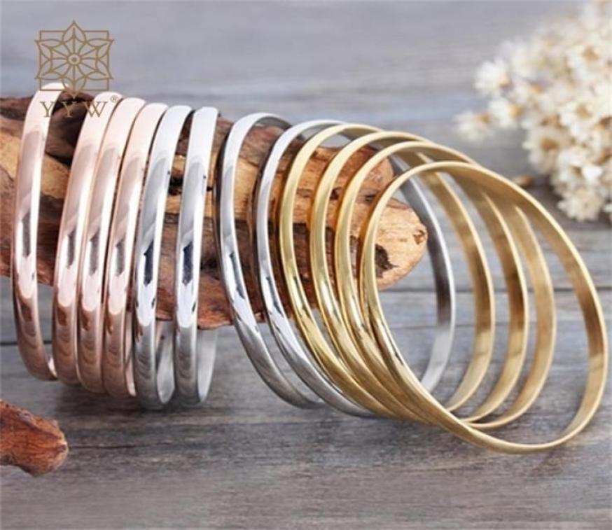 

Bangle 912pcs Woman Bracelets Stainless Steel Bangle Set Woman Jewelry Gifts Fashion Trend 68mm Sold By Set 2210287417947