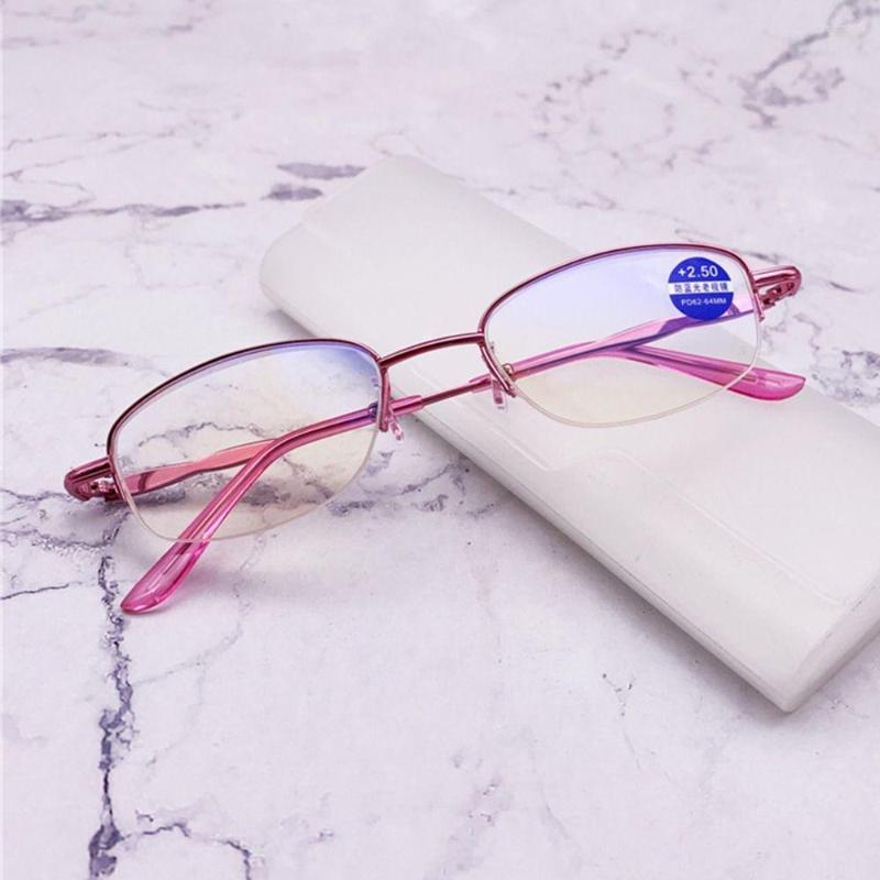 

Sunglasses Office Vintage Half Frame Simple Anti-Blue Light Eye Protection Ultra Glasses Business Reading