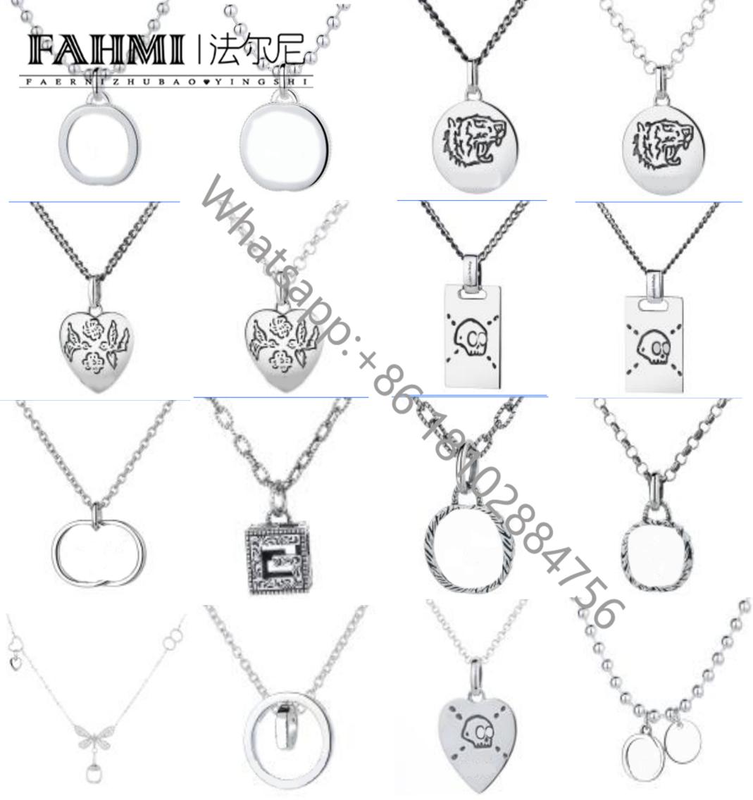 

2022 necklace brand new 100 925 silver vintage Dafang GC necklace accessories factory direct s of high quality jewelry5873804