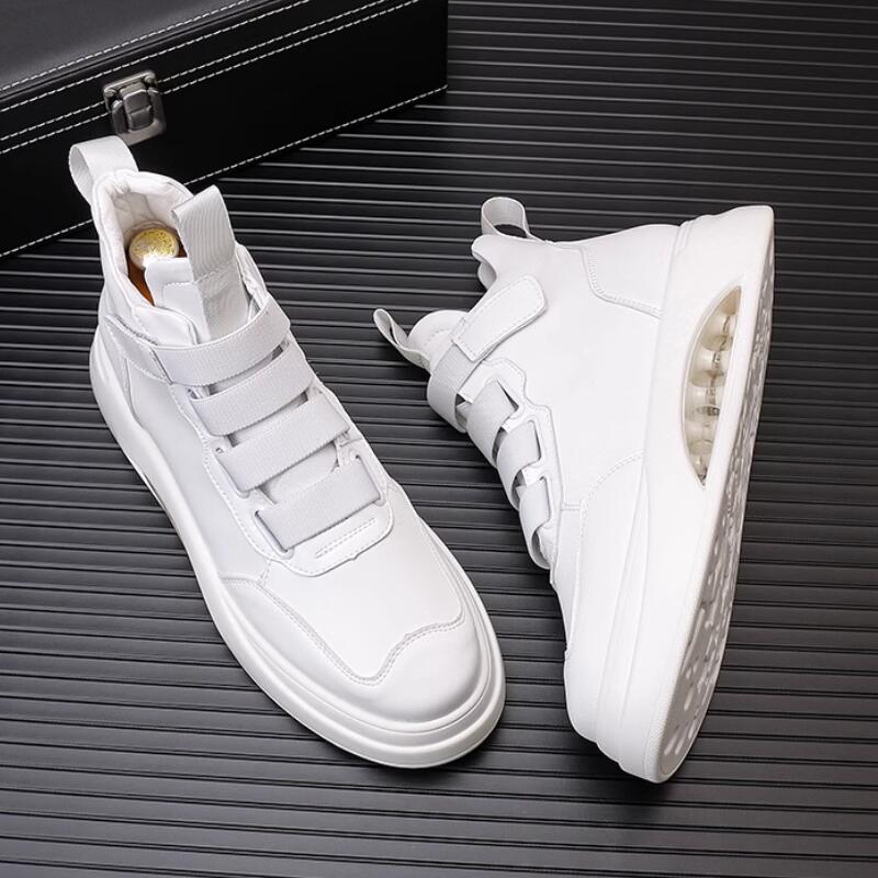 

2023 spring and summer small white shoes air cushion high help thick sole all fashion sports casual board shoes zapatos sapat a18, Style1