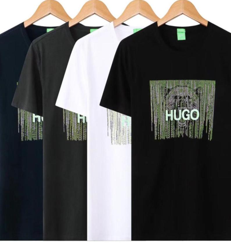 

HB mens T shirt designer casual shirts HUGO 3D printing round neck sweatshirt men short sleeved tshirt summer cotton tee2521377, Gray