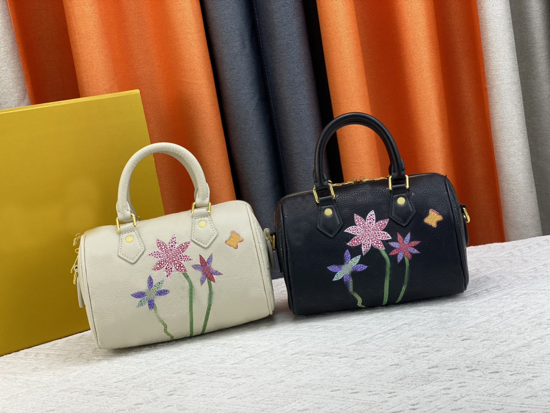 

Classic Designer Women's Bag Brand Luxury Shoulder Bag 20232 Color Fashion Flower Handbag AAAHH6397, 6397/black