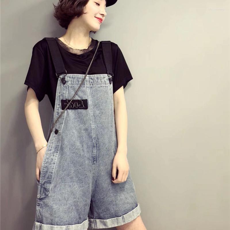 

Women's Shorts Korean Fashion Overalls Blue Denim For Women Girl Summer Suspender Jumpsuit Romper Party Vacation Clothes Streetwear 2023, Light blue