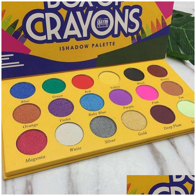 

Eye Shadow Box Of Crayons Eyeshadow Palette 18 Color Shimmer Makeup Eyes Matte Drop Delivery Health Beauty Dhwtu, Customize
