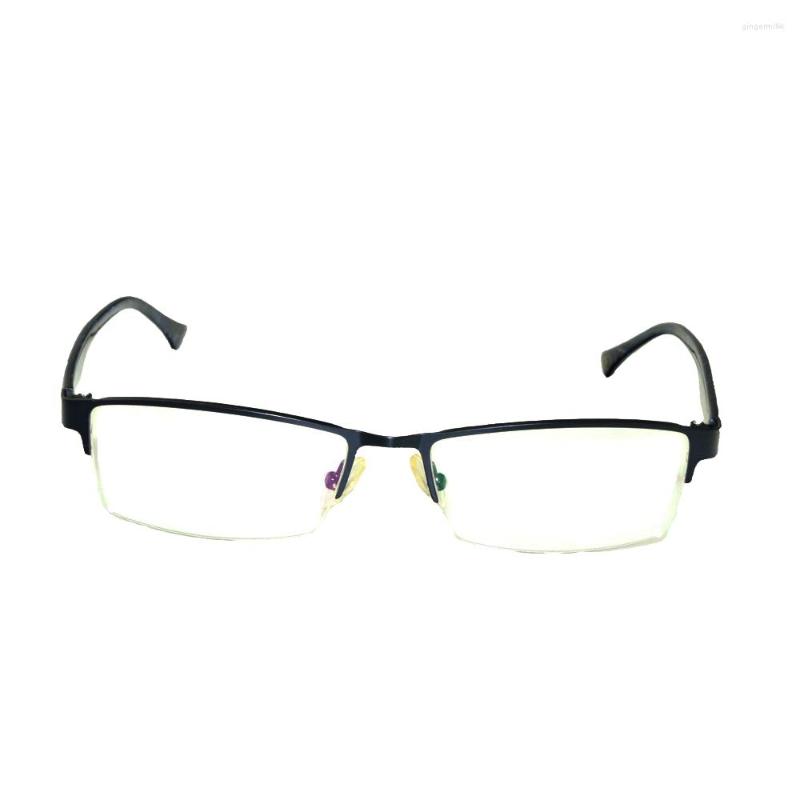 

Sunglasses Retro Reading Glasses Rectangular Black Metal Frame Optical Eyeglasses For Men Women Ultralight Business 1 1.5 2 2.5 3 3.5 4