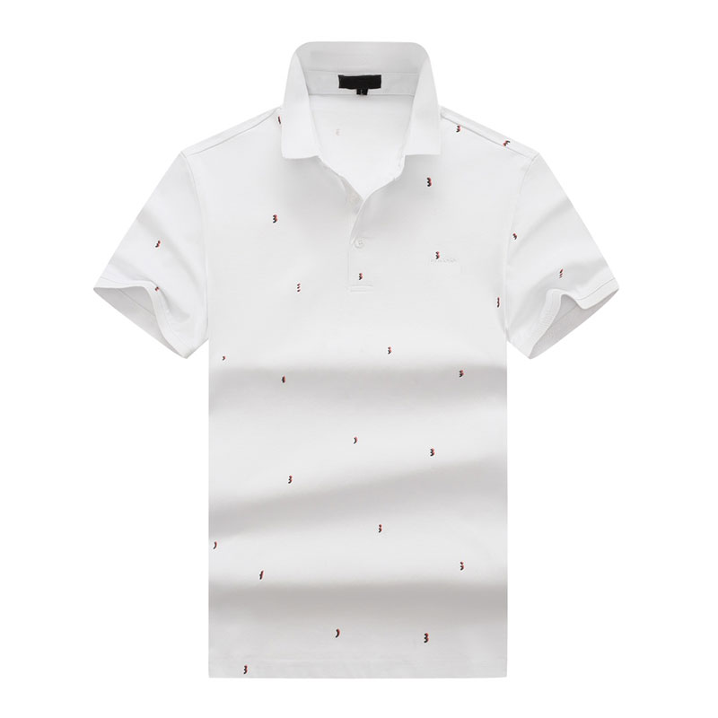 

Mens Polos Men Knitwear boss Designer Polo Neck Short Sleeve High Street Embroidery Full Screen Printing Clothing High Quality Pure Cotton Solid Color Casual