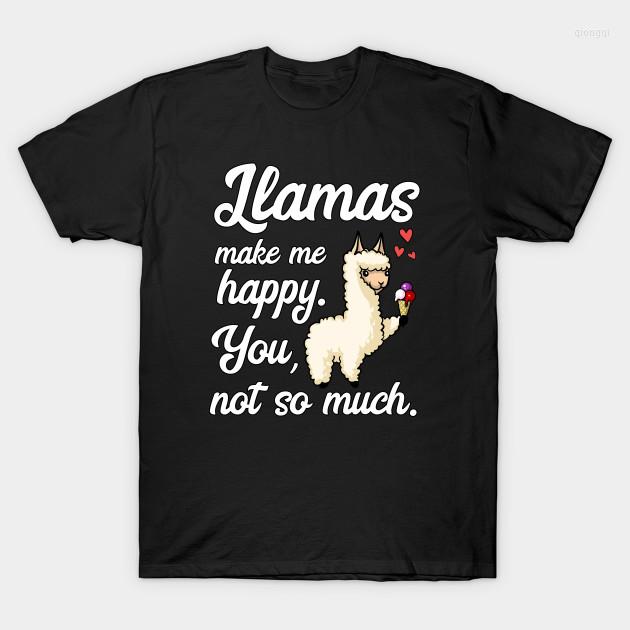 

Men' T Shirts Men T-shirt Llamas Make Me Happy You Not So Much Funny Alpaca Tshirt Women Shirt, Men-darkpurple