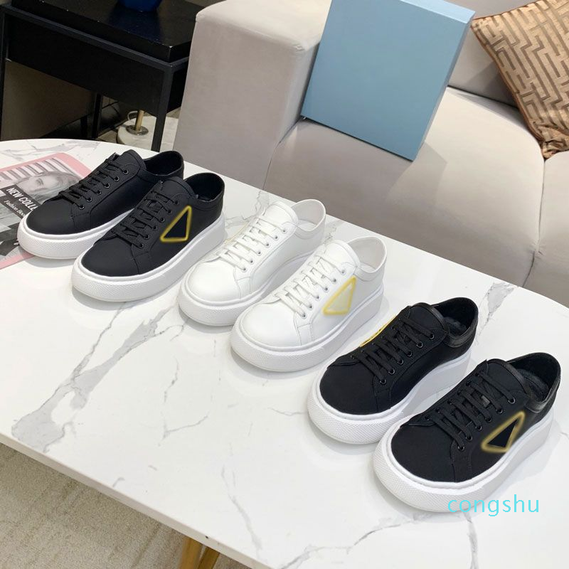 

top quality Casual Shoes Women's designer black and white casual shoes lovers canvas high low frame sneakers