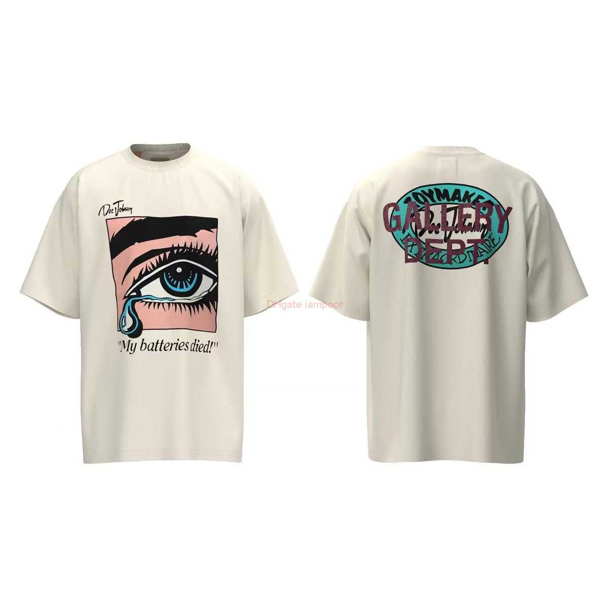 

Designer Fashion Clothing Tees Tshirt Galleryes Depts Dead Batteries Tee Heartbroken Crying Tearful Girl Eyes Short Sleeve Tshirt Luxury Casual Tops Streetwear Ro, Apricot