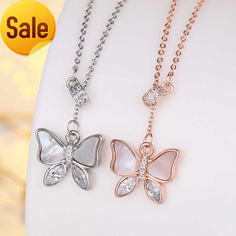 

Wholesale Chomel The tassel butterfly necklace Small design beautiful butterfly necklace women