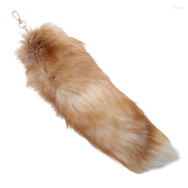 

Keychains Animal Tail Key-Ring Fluffy Tails Chain Keychain Personalized Keyring Gift Long Fur Charm For Women Girl