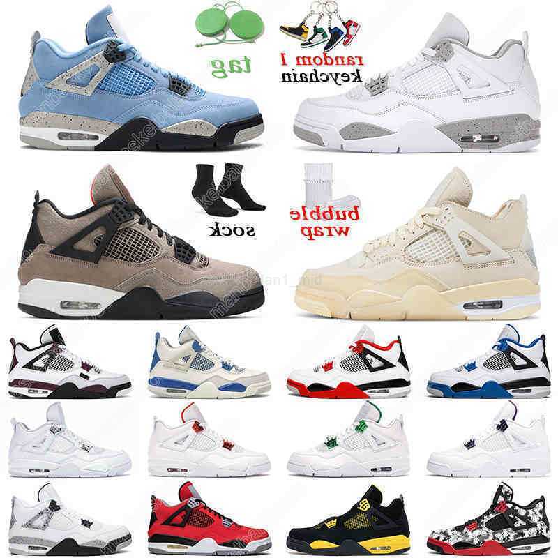 

Taupe Haze 4 Men Basketball Shoes 4s University Blue Black Cat Fire Red Bred Mens Womens Trainer Sports Sneakers, # 19