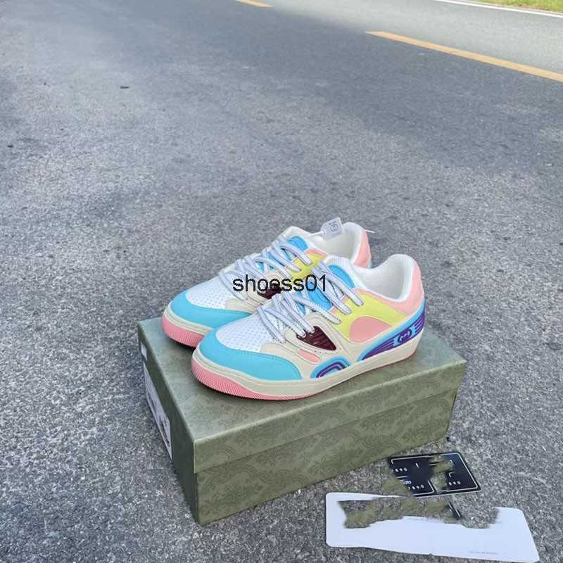 

High edition 2022 Double G autumn and winter fried street cool Sa lovers' style collides with the sense of future British color blocking sneakers women, Green