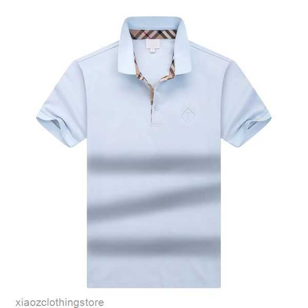 

designer brand mens breathable quick drying short sleeve simple lapel button business casual versatile mens summer shirt various styles MJX1, 03