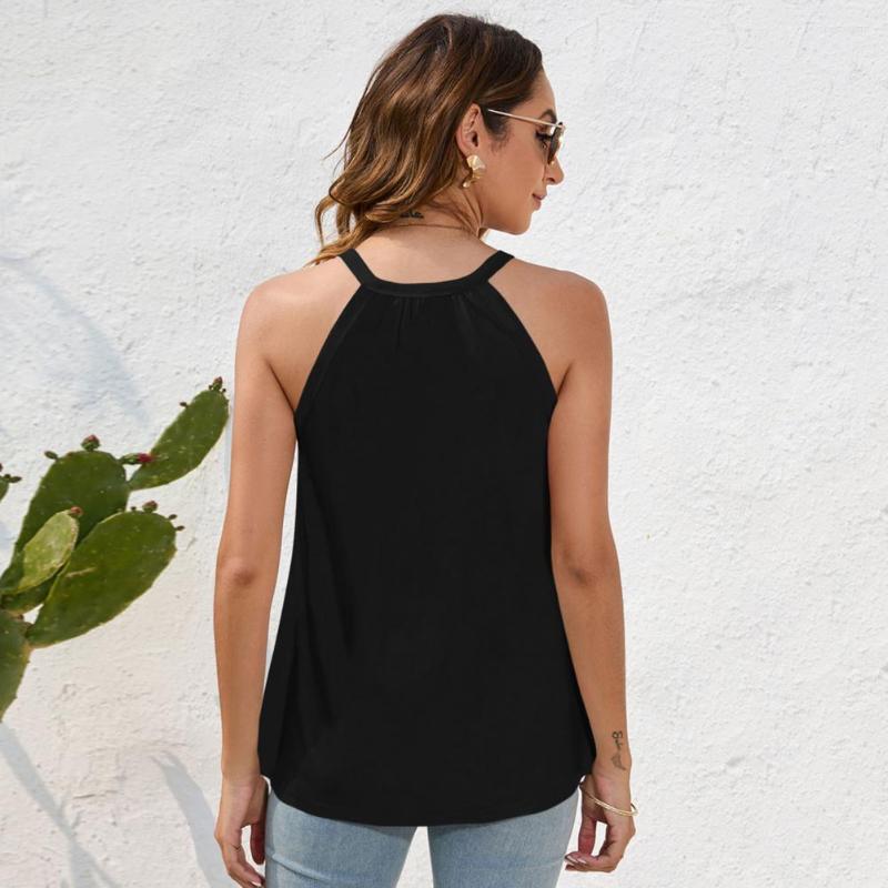 

Women' Blouses Stylish Tank Top Loose Fit Dressing Pleated Floral Print Women Summer Tops, Green