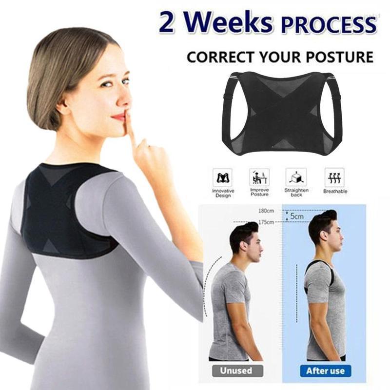 

Women's Shapers Adult Adjustable Posture Corrector Brace Net Breathable Back Spine Support Belt Humpback Shoulder Correction