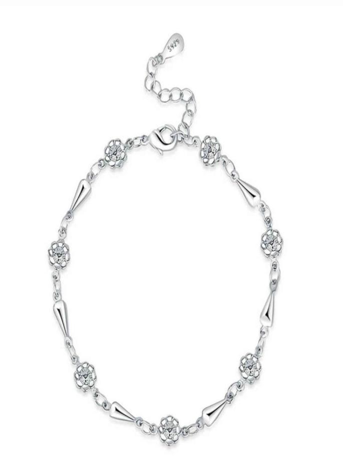 

S925 Silver Plum Blossom Leaf Bracelet Bangle for Women Girl Lady Wedding Birthday Gift8617638