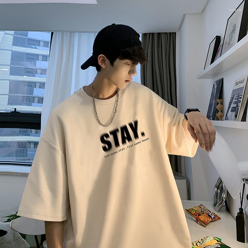

Men's T Shirts 2023Summer Brand Oversized Mens's T-Shirts High Quality Casual Fashion HipHop Street Short Sleeve Y2K Streetwear TShirt, White