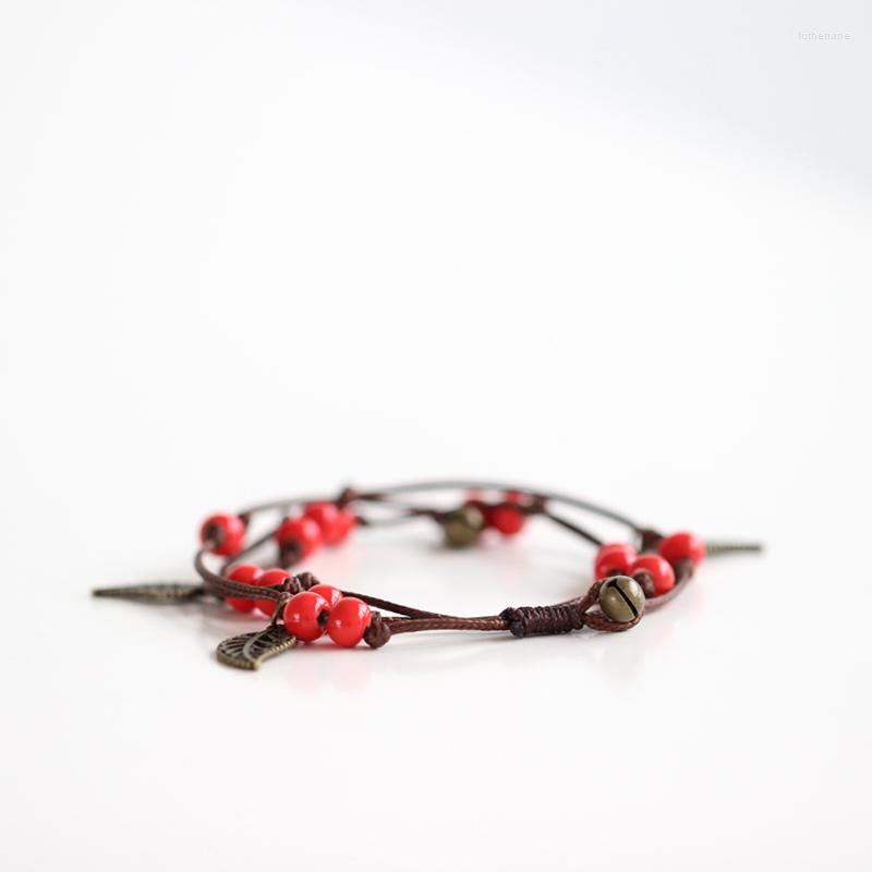 

Strand 3 Circles Fashion Braided Bracelet Female Student Girlfriend Cute Children's Jewelry Couple Gift Ceramic