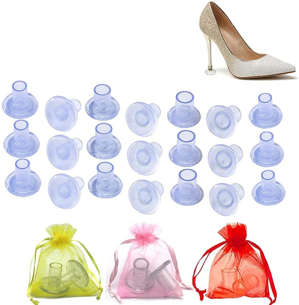 

Shoe Parts Accessories 10 Pairs High Heel Protectors Latin Stiletto Dancing Covers Stoppers Antislip Silicone er For Wedding Favor Soft 230512
