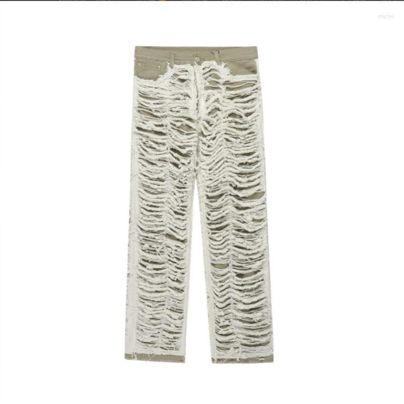 

Men' Jeans Ripped Men 2023 Y2k Hombre Baggy Distressed Cargo Pants Man Vintage Streetwear For Denim Trousers W465