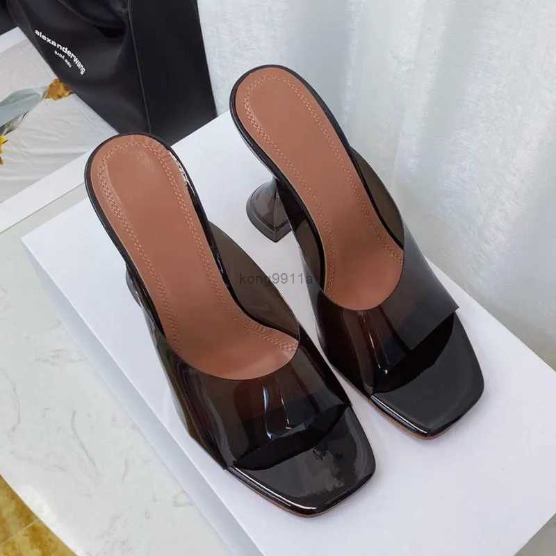 

Newest Designer Sandals Cinderella Crystal Sandal Rubber Slippers Women High Heels Leather Slides Transparent Slipper Summer Ladies Flip