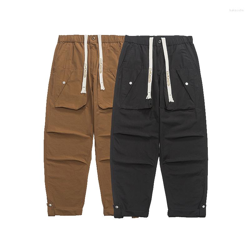 

Men's Pants Men Cityboy Outdoor Streetwear Fashion Loose Casual Wide Leg Cargo Male Trousers Joggers Sweatpants, Black