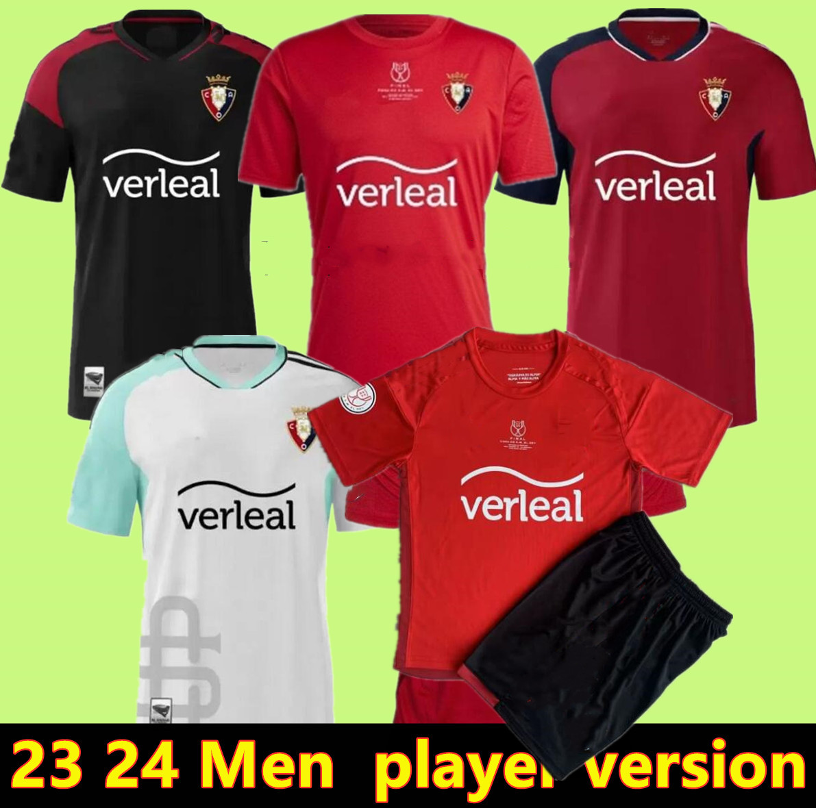 

23 24 Copa Del Rey Final Soccer Jersey David Garcia Chimy Avila Camiseta Equipacion Adulto 2023 2024 Torres Moncayola Manu, Grey