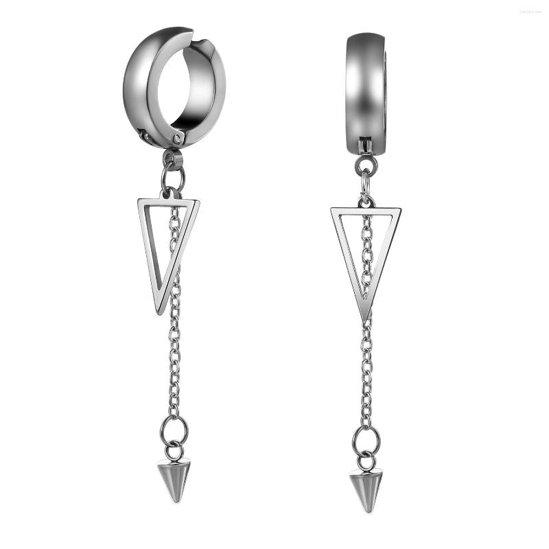 

Dangle Earrings BONISKISS 2023 Arrival Hip Hop Six-pointed Star Cross Stainless Steel Pendant Jewelry For Men Women Gift