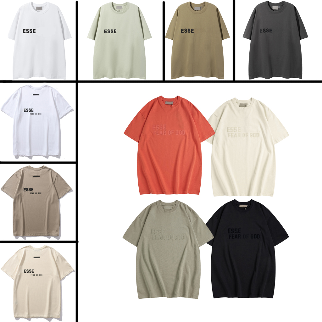 

2023 ESS Designer Top Mens T-Shirts Womens Tees Short Summer Fashion Casual with Letter Superior Quality, 14